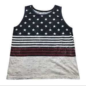 Rustic Blue Stars& Stripes Kid’s Tank Top